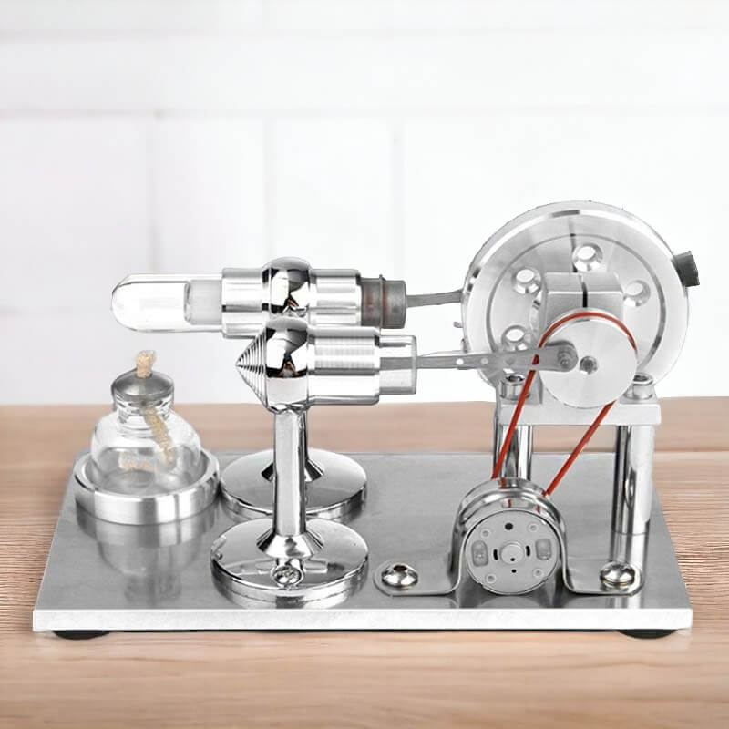 Moteur Stirling Générateur Alpha - Objet Scientifique - Science Labs