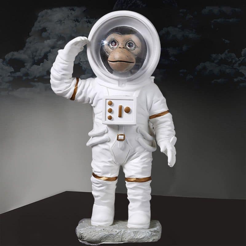 Statue Singe Astronaute - Figurine Astronaute - Science Labs