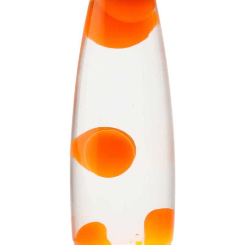 Lámpara de lava naranja