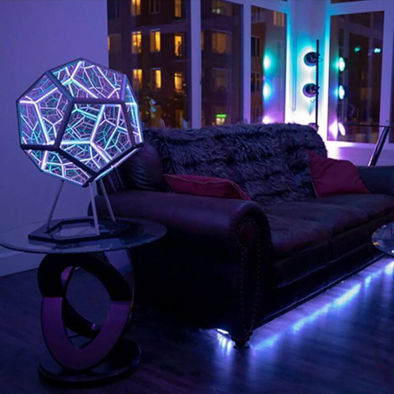 Lampe Futuriste Dodécaèdre