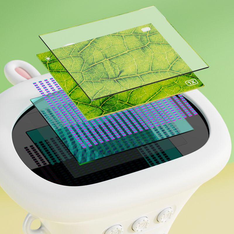 Microscopio electrónico para niños