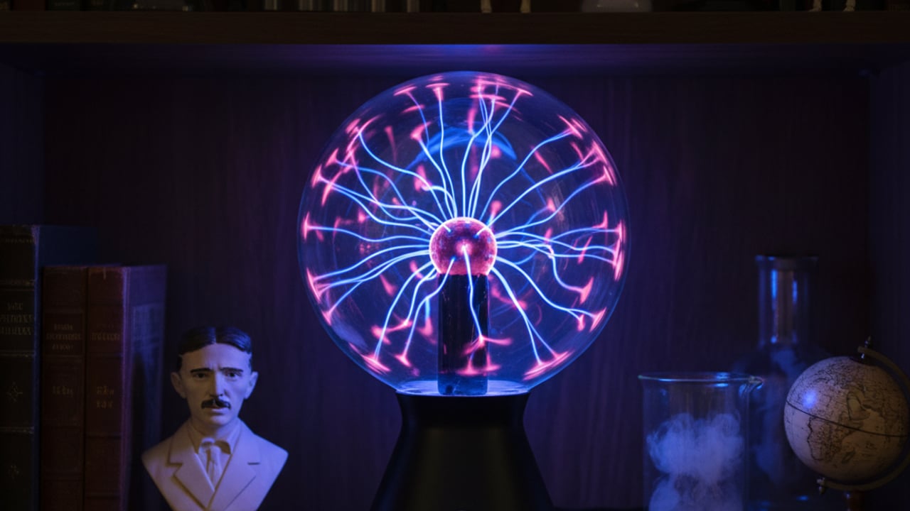 3. Lámpara de plasma grande XXL (30 cm): el efecto Tesla en tu estantería
