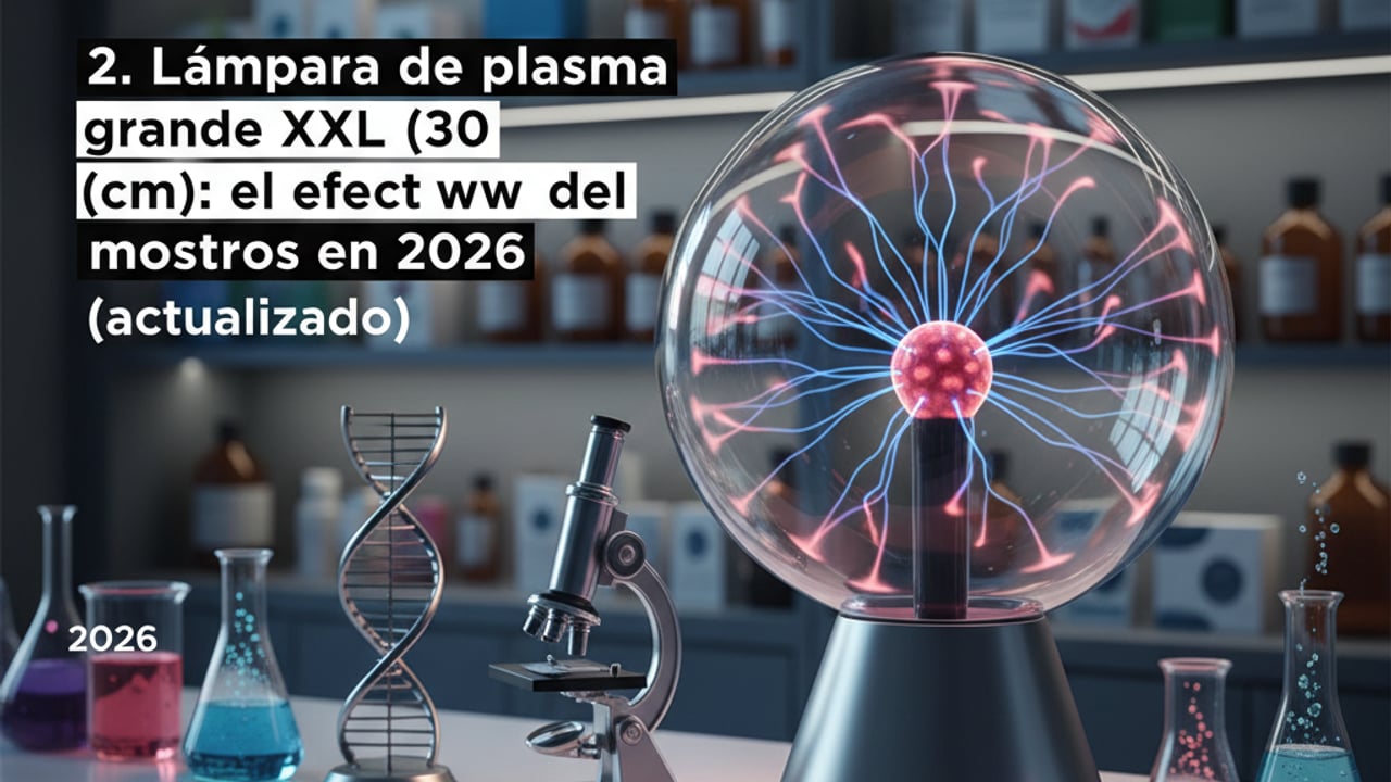 2. Lámpara de plasma grande XXL (30 cm): el efecto wow del mostrador