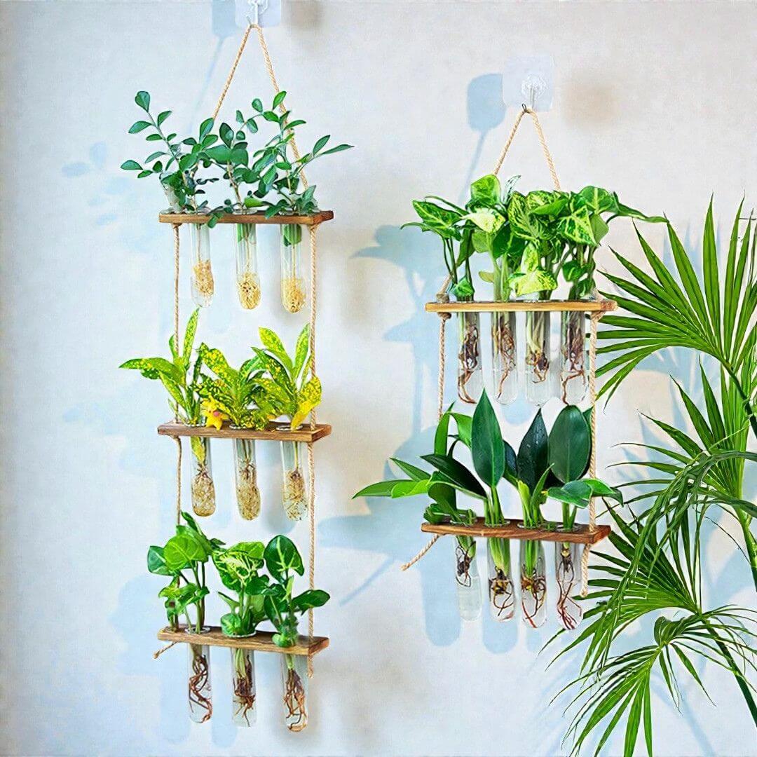 Jardinera de pared interior hidropónica
