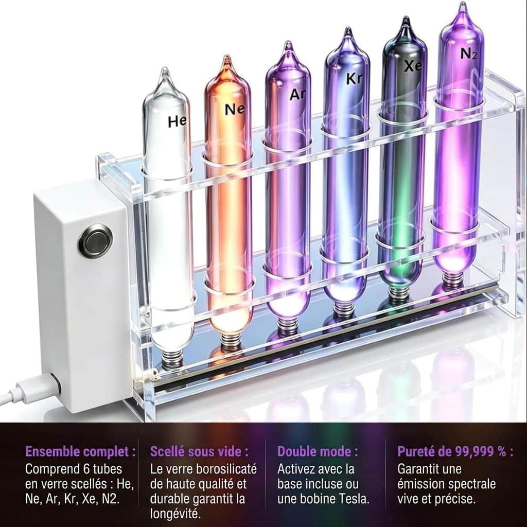 Tubos de Gases Nobles Set de 6 Imagen 6