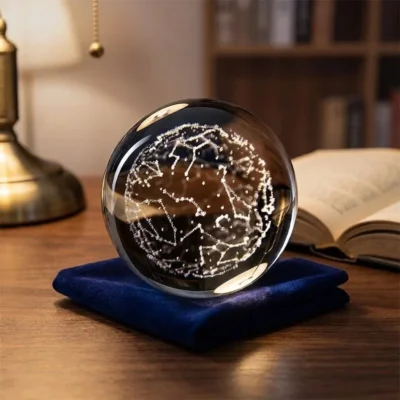 Bola de cristal constelaciones grabada