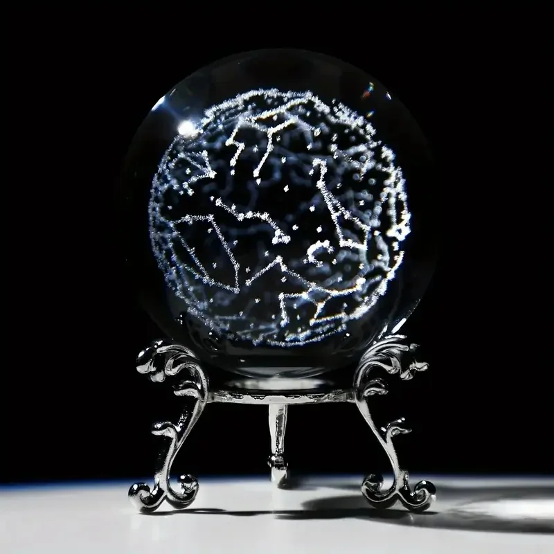 Bola de cristal constelaciones grabada