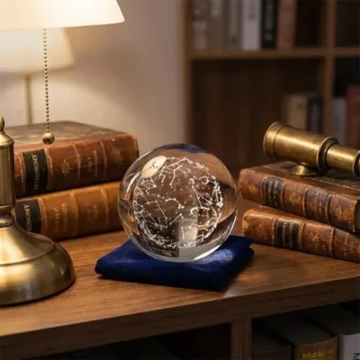 Bola de cristal constelaciones grabada