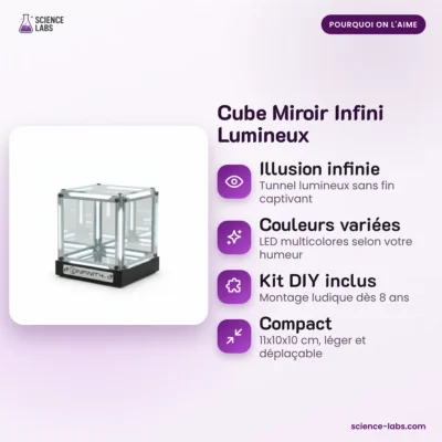Cubo Espejo Infinito Luminoso Imagen 3