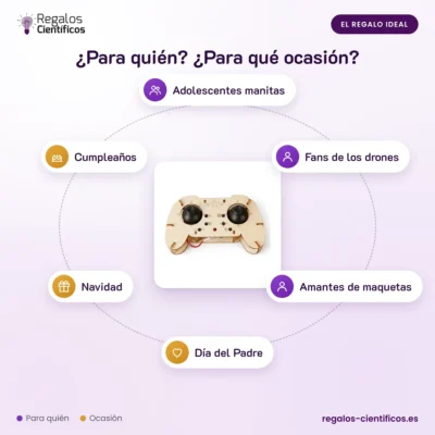 Dron de madera para montar
