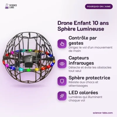 Dron Niños 10 Años Esfera Luminosa Imagen 3