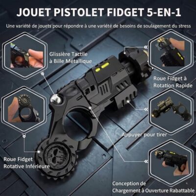 Fidget Gun Mini Pistola Antiestrés Imagen 6
