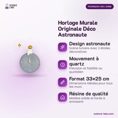 Reloj de Pared Astronauta Imagen 3