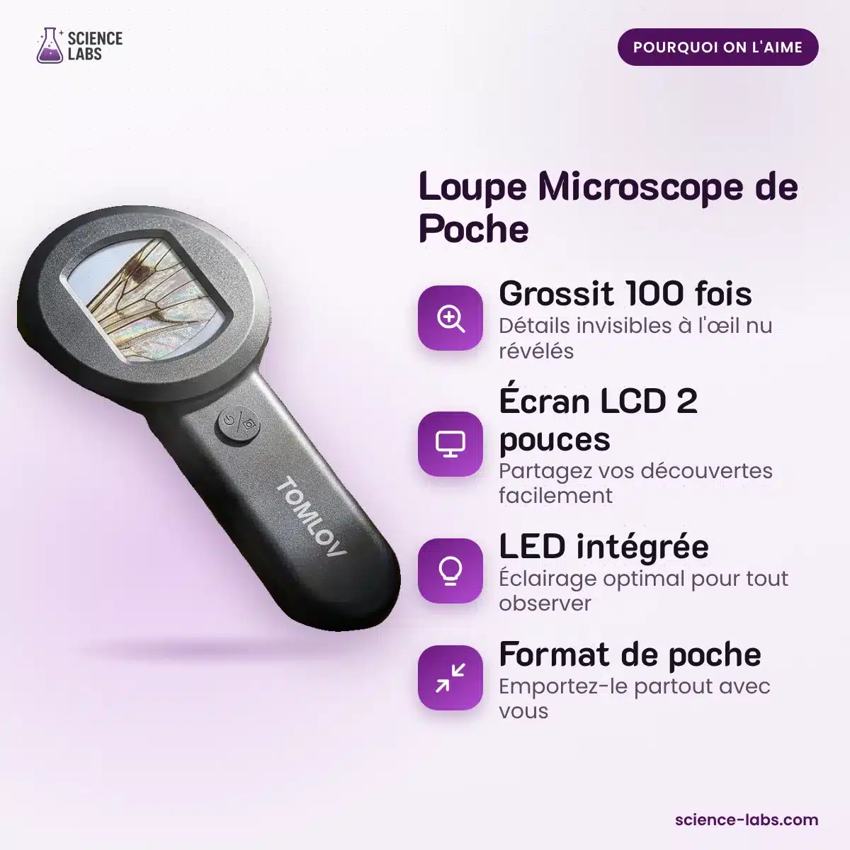 Lupa Microscopio de Bolsillo Imagen 3
