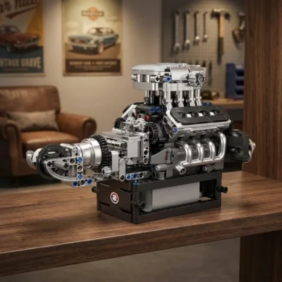 Maqueta motor de superdeportivo motorizada (737 piezas)