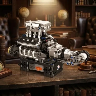 Maqueta motor de superdeportivo motorizada (737 piezas)