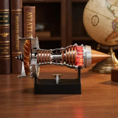 Maqueta motor a reacción turbofán TR900