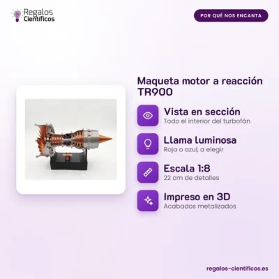 Maqueta motor a reacción TR900