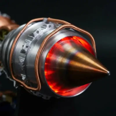 Maqueta motor a reacción turbofán TR900