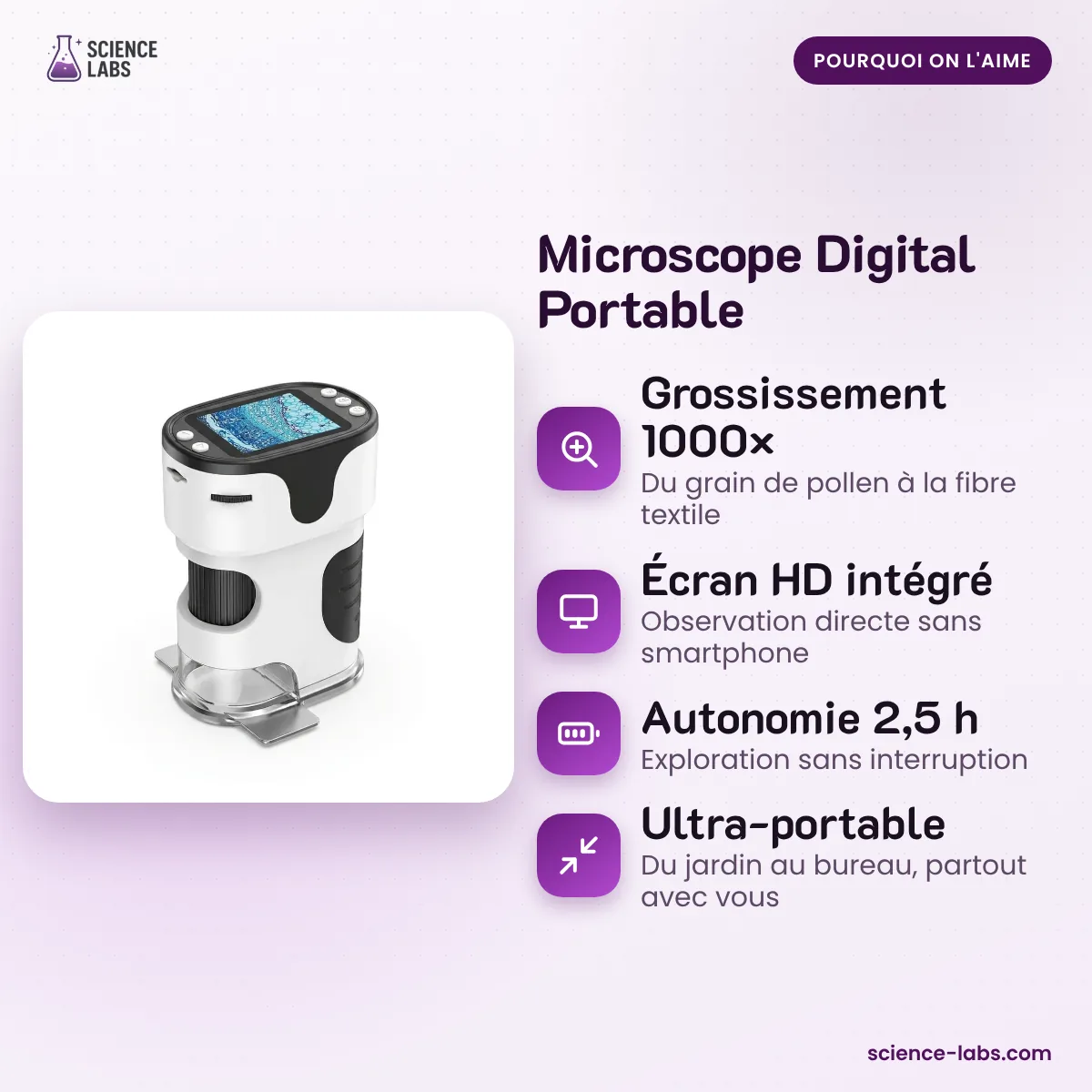Microscopio Digital Portátil Imagen 3