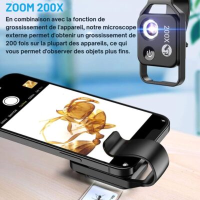 Microscopio para Smartphone con Clip Imagen 5