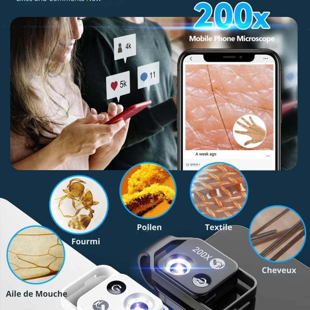 Microscopio para Smartphone con Clip Imagen 6