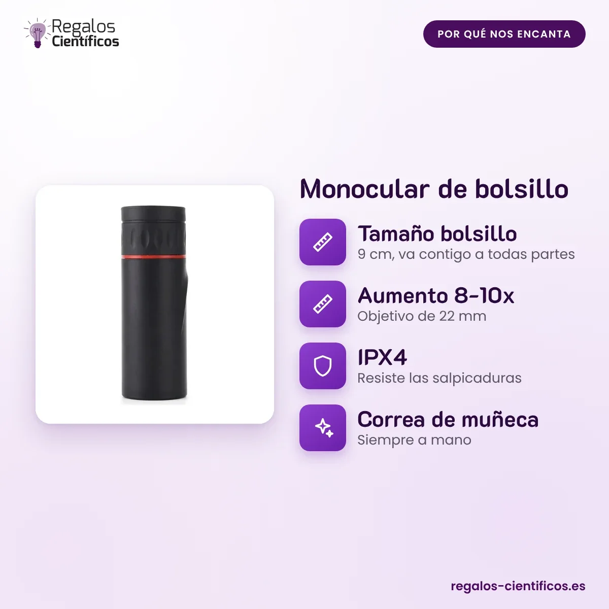 Monocular de bolsillo