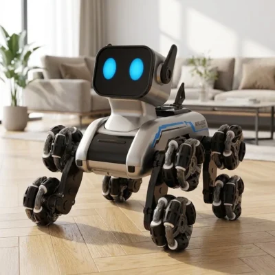 Perro Robot Acrobático Teledirigido con 8 Ruedas