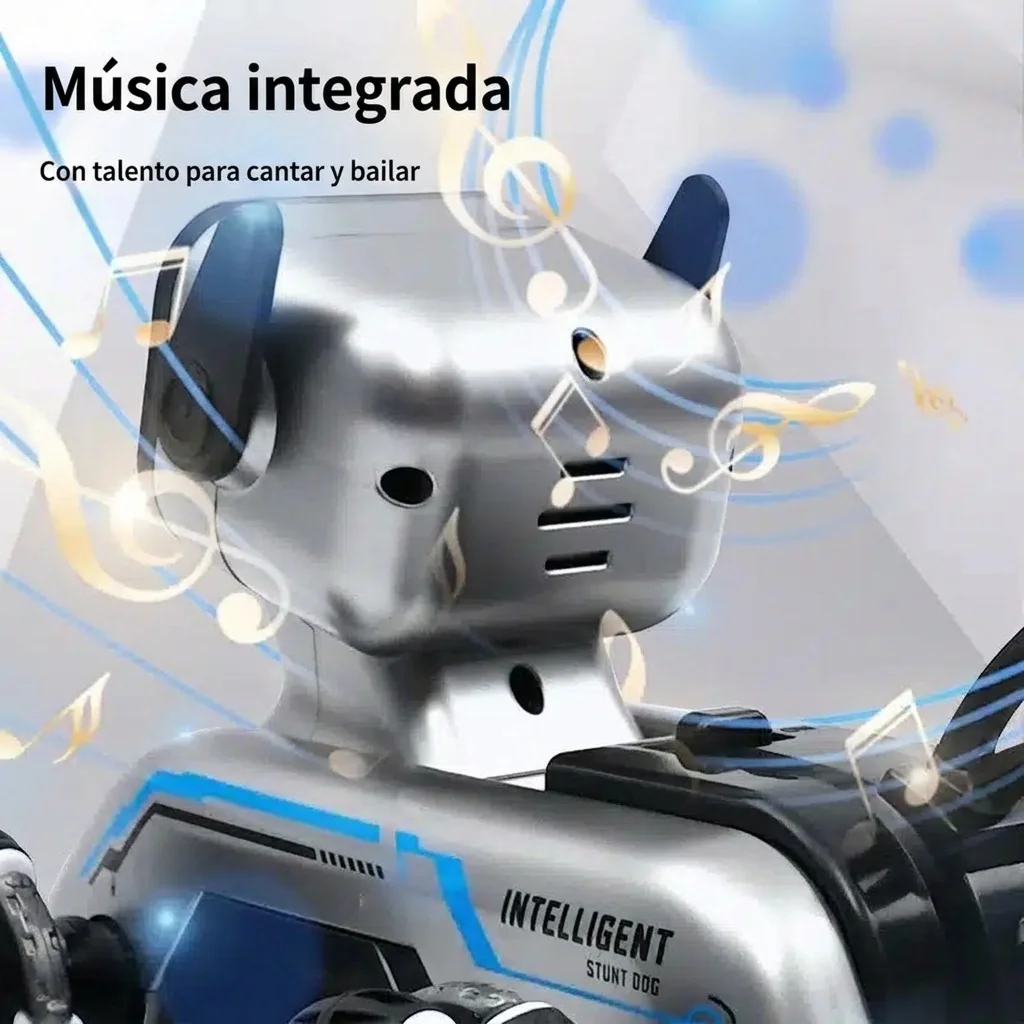 Perro Robot Acrobático Teledirigido con 8 Ruedas