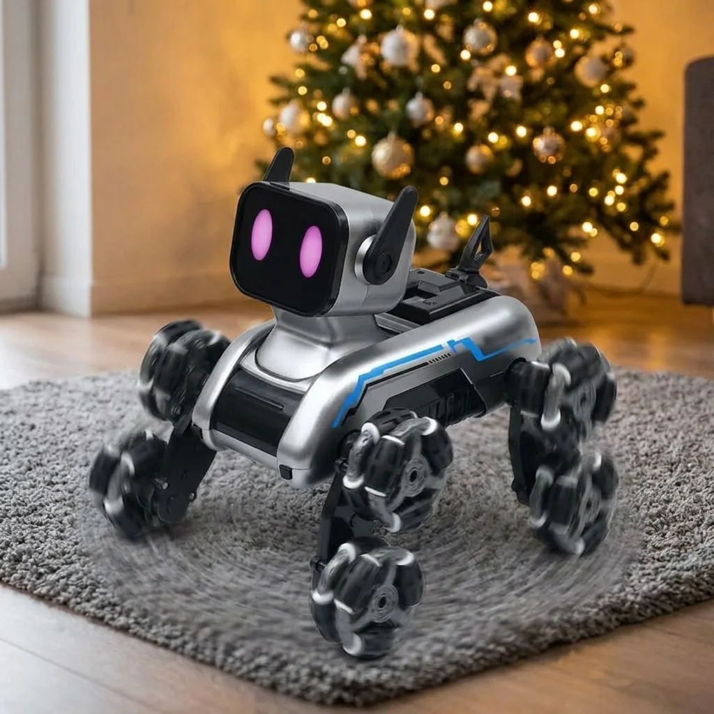 Perro Robot Acrobático Teledirigido con 8 Ruedas