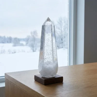 Storm glass prisma glaciar