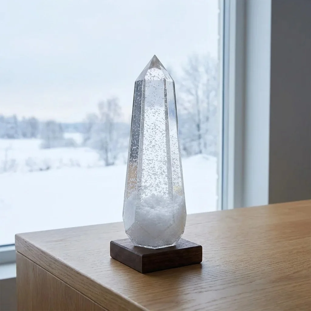 Storm glass prisma glaciar