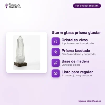 Storm glass prisma glaciar