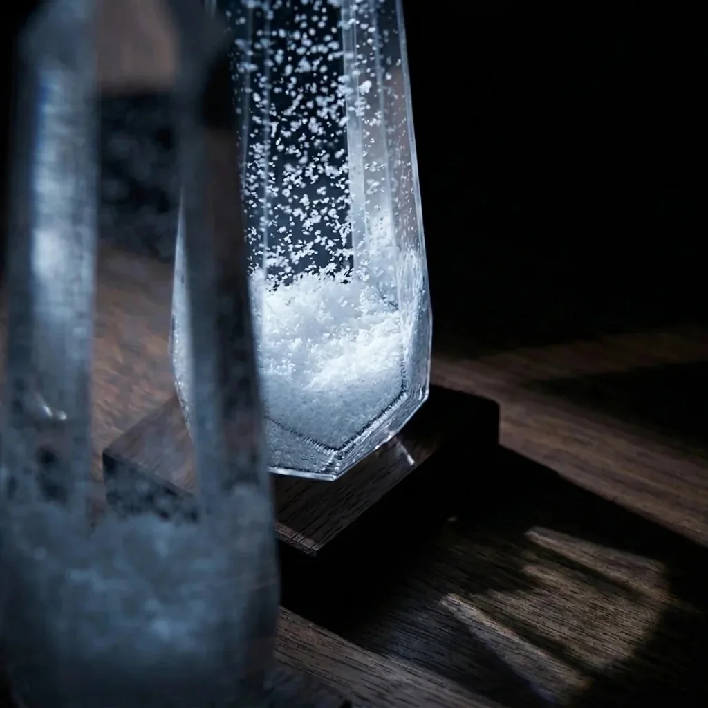 Storm glass prisma glaciar